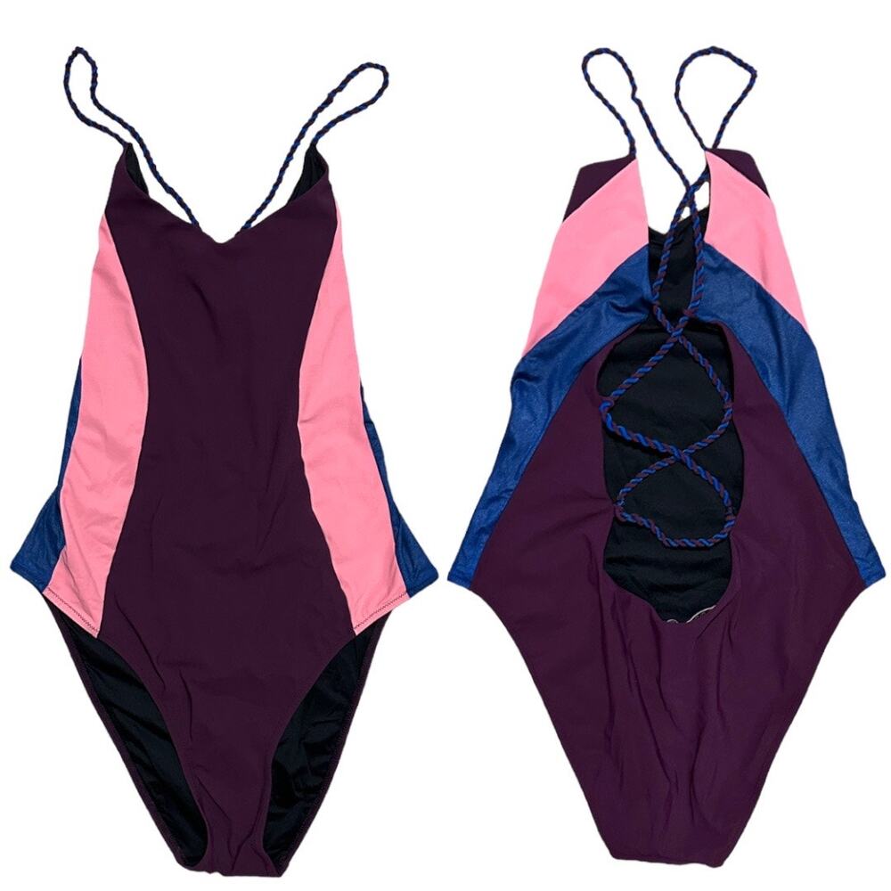 Anjuna Reversible Cord Lace up Back One Piece